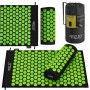 Килимок акупунктурний з валиком 4FIZJO Classic Mat Аплікатор Кузнєцова Black/Green (P-5907222931745)