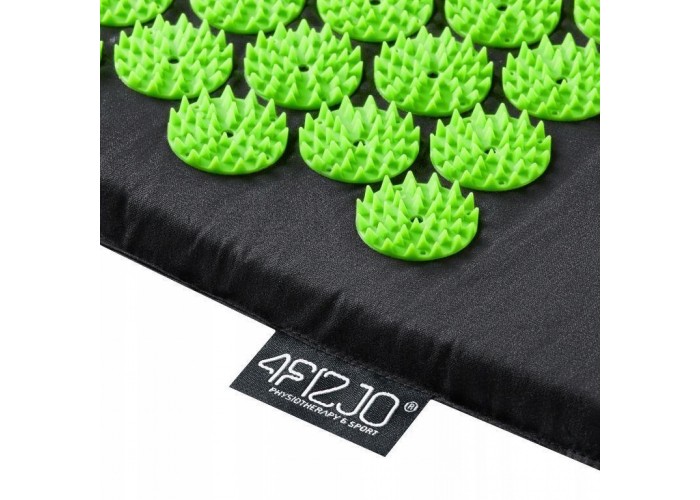 Килимок акупунктурний з валиком 4FIZJO Classic Mat Аплікатор Кузнєцова Black/Green (P-5907222931745)