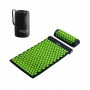 Килимок акупунктурний з валиком 4FIZJO Classic Mat Аплікатор Кузнєцова Black/Green (P-5907222931745)