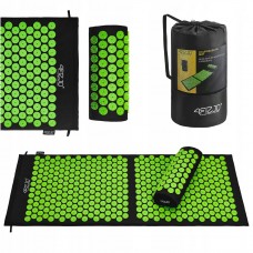 Килимок акупунктурний з валиком 4FIZJO Classic Mat XL Аплікатор Кузнєцова Black/Green (P-5907222931769)