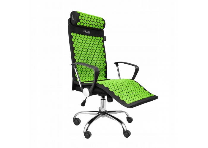 Килимок акупунктурний з валиком 4FIZJO Classic Mat XL Аплікатор Кузнєцова Black/Green (P-5907222931769)