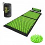 Килимок акупунктурний з валиком 4FIZJO Classic Mat XL Аплікатор Кузнєцова Black/Green (P-5907222931769)