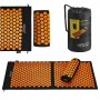 Килимок акупунктурний з валиком 4FIZJO Classic Mat XL Аплікатор Кузнєцова Black/Orange (P-5907222931776)