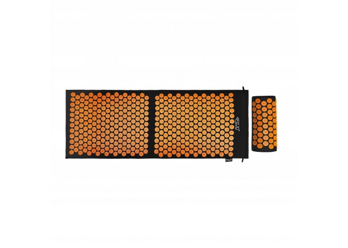 Килимок акупунктурний з валиком 4FIZJO Classic Mat XL Аплікатор Кузнєцова Black/Orange (P-5907222931776)
