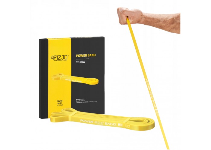 Еспандер-петля 4FIZJO Power Band 8 мм 2-5 кг резина для фітнесу і спорту Yellow (P-5907222931783)
