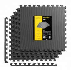 Мат-пазл (ластівчин хвіст) 4FIZJO Mat Puzzle EVA 120 x 120 x 1 cм Black (P-5907222931011)