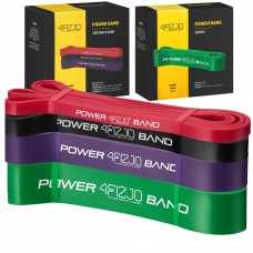Еспандер-петля 4FIZJO Power Band 6-36 кг резина для фітнесу і спорту, набір 4 шт Mix (P-5907222931844)
