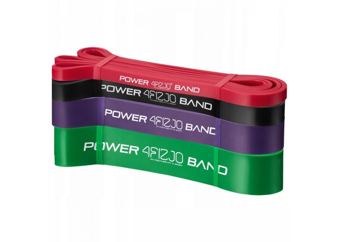 Еспандер-петля 4FIZJO Power Band 6-36 кг резина для фітнесу і спорту, набір 4 шт Mix (P-5907222931844)
