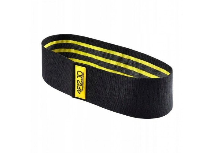 Резинка для фітнесу та спорту із тканини 4FIZJO Hip Band 10-15 кг Black/Yellow (P-5907739310309)