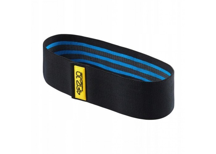Резинка для фітнесу та спорту із тканини 4FIZJO Hip Band 15-20 кг Black/Blue (P-5907739310293)