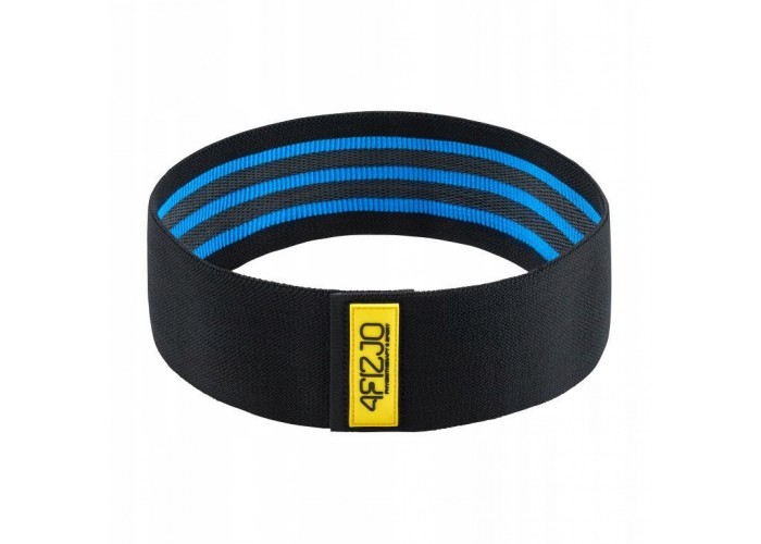 Резинка для фітнесу та спорту із тканини 4FIZJO Hip Band 15-20 кг Black/Blue (P-5907739310293)