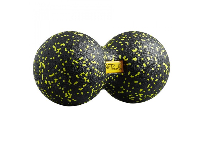 Масажний м'яч подвійний 4FIZJO EPP DuoBall 12 Black/Yellow (P-5907222931332)