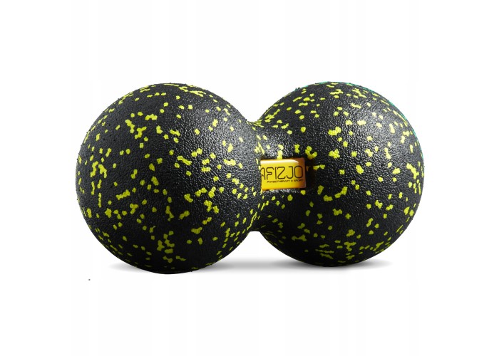 Масажний м'яч подвійний 4FIZJO EPP DuoBall 12 Black/Yellow (P-5907222931332)