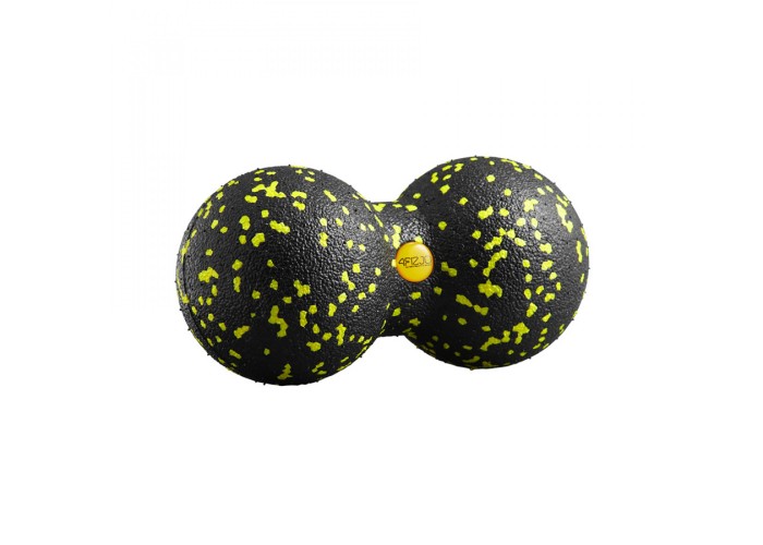 Масажний м'яч подвійний 4FIZJO EPP DuoBall 08 Black/Yellow (P-5907222931301)