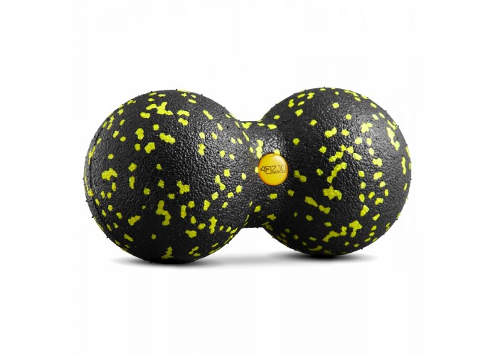 Масажний м'яч подвійний 4FIZJO EPP DuoBall 08 Black/Yellow (P-5907222931301)