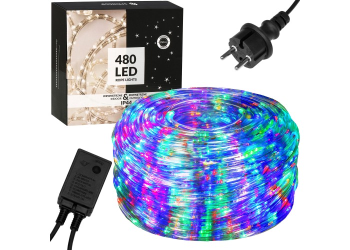 Гірлянда дюралайт вулична (зовнішня) Springos Rope Lights 20 м 480 LED CL1206 Mix