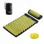 Килимок акупунктурний з валиком 4FIZJO Classic Mat Аплікатор Кузнєцова Black/Yellow (P-5907739310613)