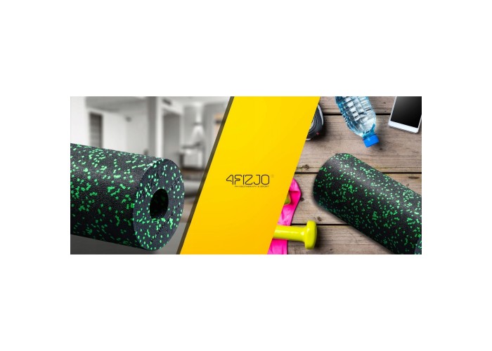Масажний ролик 4FIZJO EPP PRO+ 45 x 14.5 см (валик, роллер) гладкий Black/Green (P-5907739310590)