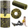 Масажний ролик 4FIZJO EPP PRO+ 45 x 14.5 см (валик, роллер) гладкий Black/Yellow (P-5907739310583)