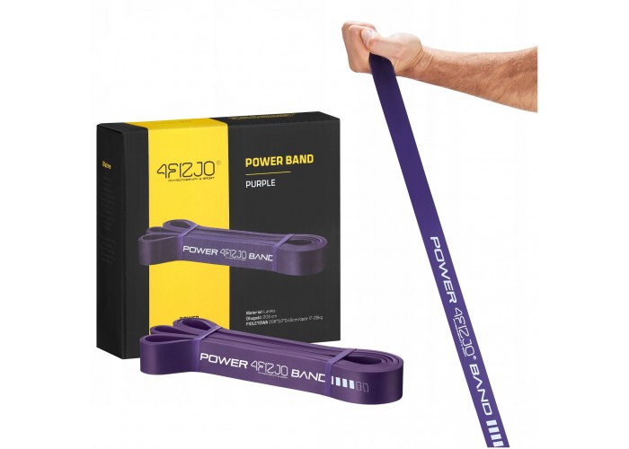 Еспандер-петля 4FIZJO Power Band 32 мм 17-26 кг резинка для фітнесу і спорту Violet (P-5907222931073)