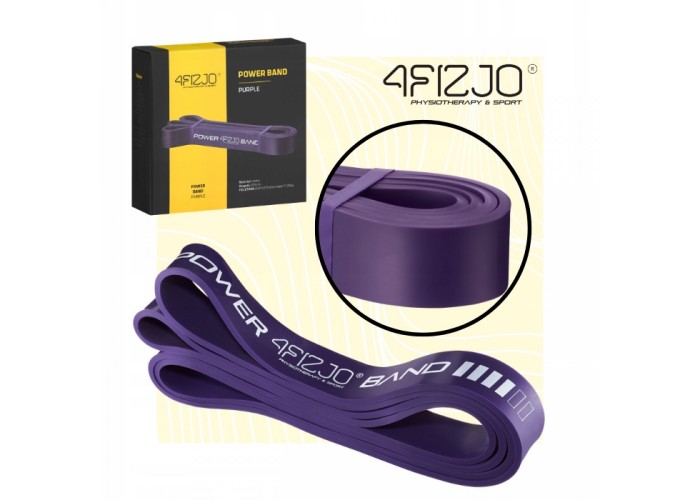 Еспандер-петля 4FIZJO Power Band 32 мм 17-26 кг резинка для фітнесу і спорту Violet (P-5907222931073)