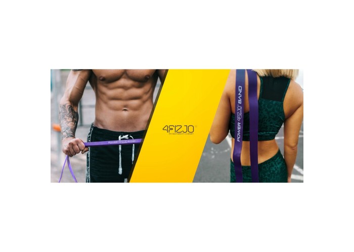 Еспандер-петля 4FIZJO Power Band 32 мм 17-26 кг резинка для фітнесу і спорту Violet (P-5907222931073)