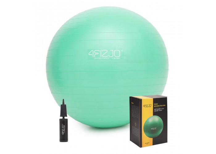 М'яч для фітнесу (фітбол) 4FIZJO 75 см Anti-Burst Green (P-5907222931189)