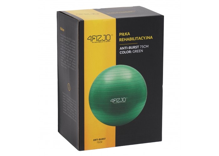 М'яч для фітнесу (фітбол) 4FIZJO 75 см Anti-Burst Green (P-5907222931189)