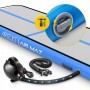 Мат гімнастичний надувний 4FIZJO Air Track Mat 300 x 100 x 15 cм White/Blue (P-5907739311771)