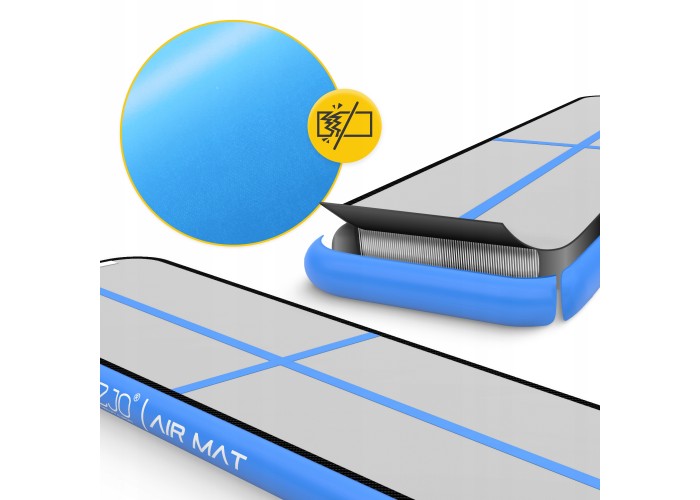 Мат гімнастичний надувний 4FIZJO Air Track Mat 300 x 100 x 15 cм White/Blue (P-5907739311771)