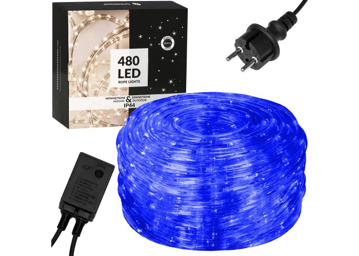 Гірлянда дюралайт вулична (зовнішня) Springos Rope Lights 20 м 480 LED CL1207 Blue