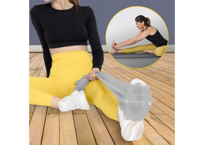 Стрічка-еспандер для спорту та реабілітації 4FIZJO Flat Band 200 х 15 cм 15-25 кг Silver (P-5907739310446)