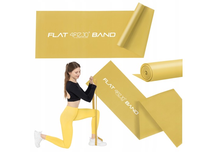 Стрічка-еспандер для спорту та реабілітації 4FIZJO Flat Band 200 х 15 cм 25-35 кг Gold (P-5907739310453)