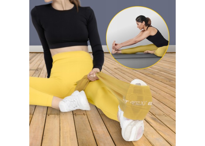 Стрічка-еспандер для спорту та реабілітації 4FIZJO Flat Band 200 х 15 cм 25-35 кг Gold (P-5907739310453)