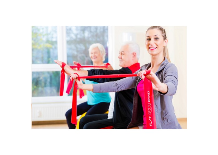 Стрічка-еспандер для спорту та реабілітації 4FIZJO Flat Band 30 м 2-4 кг Red (P-5907739311177)