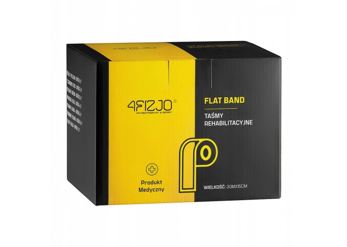 Стрічка-еспандер для спорту та реабілітації 4FIZJO Flat Band 30 м 12-15 кг Black (P-5907739311207)