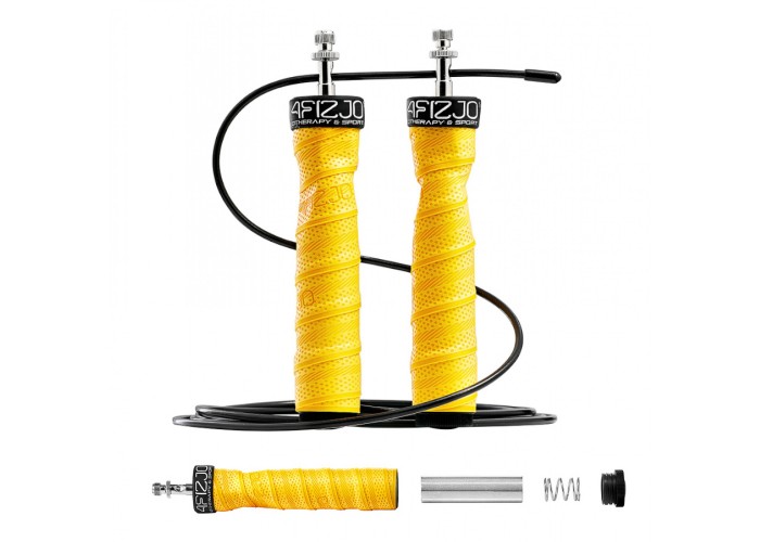 Скакалка швидкісна для кросфіту 4FIZJO Speed Rope PRO+ Yellow (P-5907739311030)