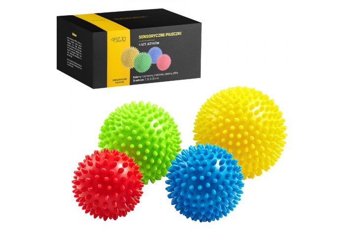 Масажні м'ячі з шипами 4FIZJO Spike Balls 4 шт (P-5907739310514)