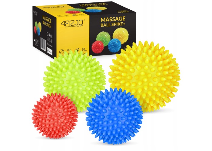 Масажні м'ячі з шипами 4FIZJO Spike Balls 4 шт (P-5907739310514)