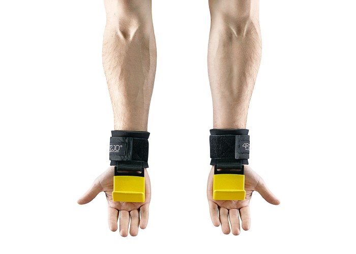 Гачки для перекладини та тяги 4FIZJO Hooks Black/Yellow (P-5907739311078)