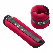 Обважнювачі-манжети для ніг та рук 4FIZJO 2 x 1 кг Black/Red (P-5907739311085)