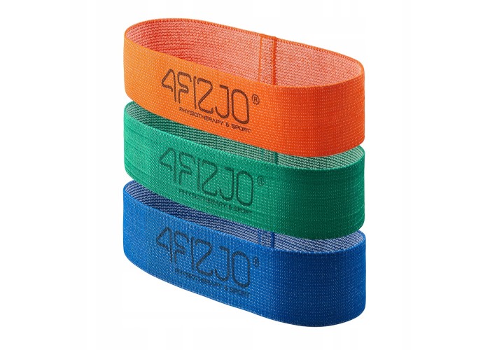 Набір резинок для фітнесу із тканини 4FIZJO Flex Band 3 шт 1-15 кг Mix (P-5907739310958)