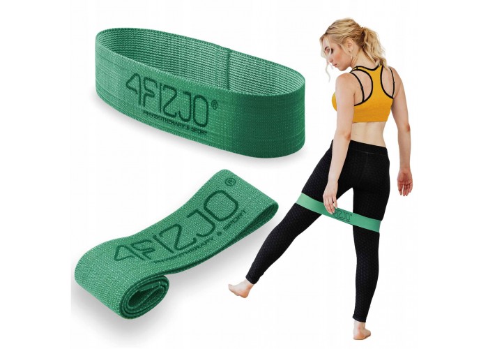Резинка для фітнесу та спорту із тканини 4FIZJO Flex Band 6-10 кг Green (P-5907739310941)