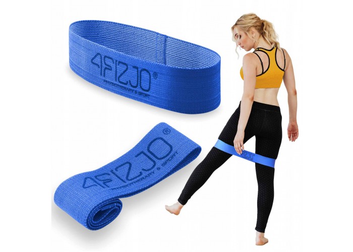 Резинка для фітнесу та спорту із тканини 4FIZJO Flex Band 11-15 кг Blue (P-5907739310934)