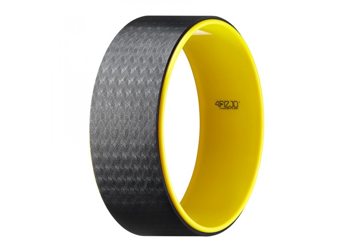 Колесо для йоги та фітнесу 4FIZJO Dharma XXL Black/Yellow (P-5907739310415)