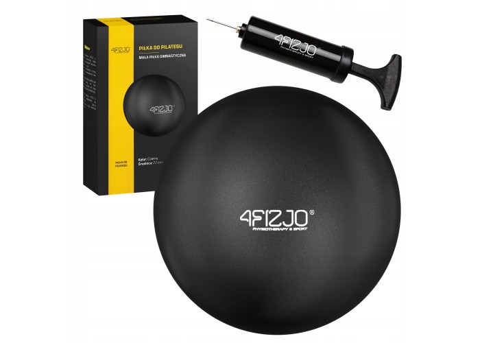 М'яч для пілатесу, йоги, реабілітації 4FIZJO 22 см Black (P-5907739310569)