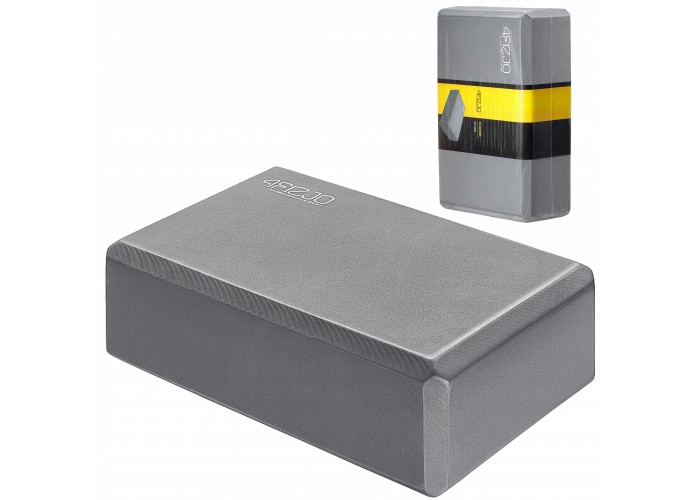 Блок для йоги 4FIZJO 23 x 15 x 7.6 см Grey (P-5907739311221)