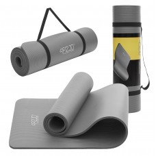 Килимок (мат) спортивний 4FIZJO NBR 180 x 60 x 1.5 см для йоги та фітнесу Grey (P-5907739311214)