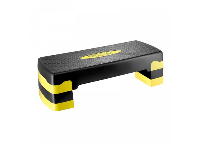 Степ-платформа 3-ступінчаста 4FIZJO 69 х 28 х 10-15-20 см Black/Yellow (P-5907739311436)