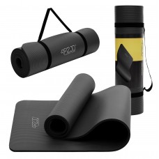 Килимок (мат) спортивний 4FIZJO NBR 180 x 60 x 1.5 см для йоги та фітнесу Black (P-5907222931592)